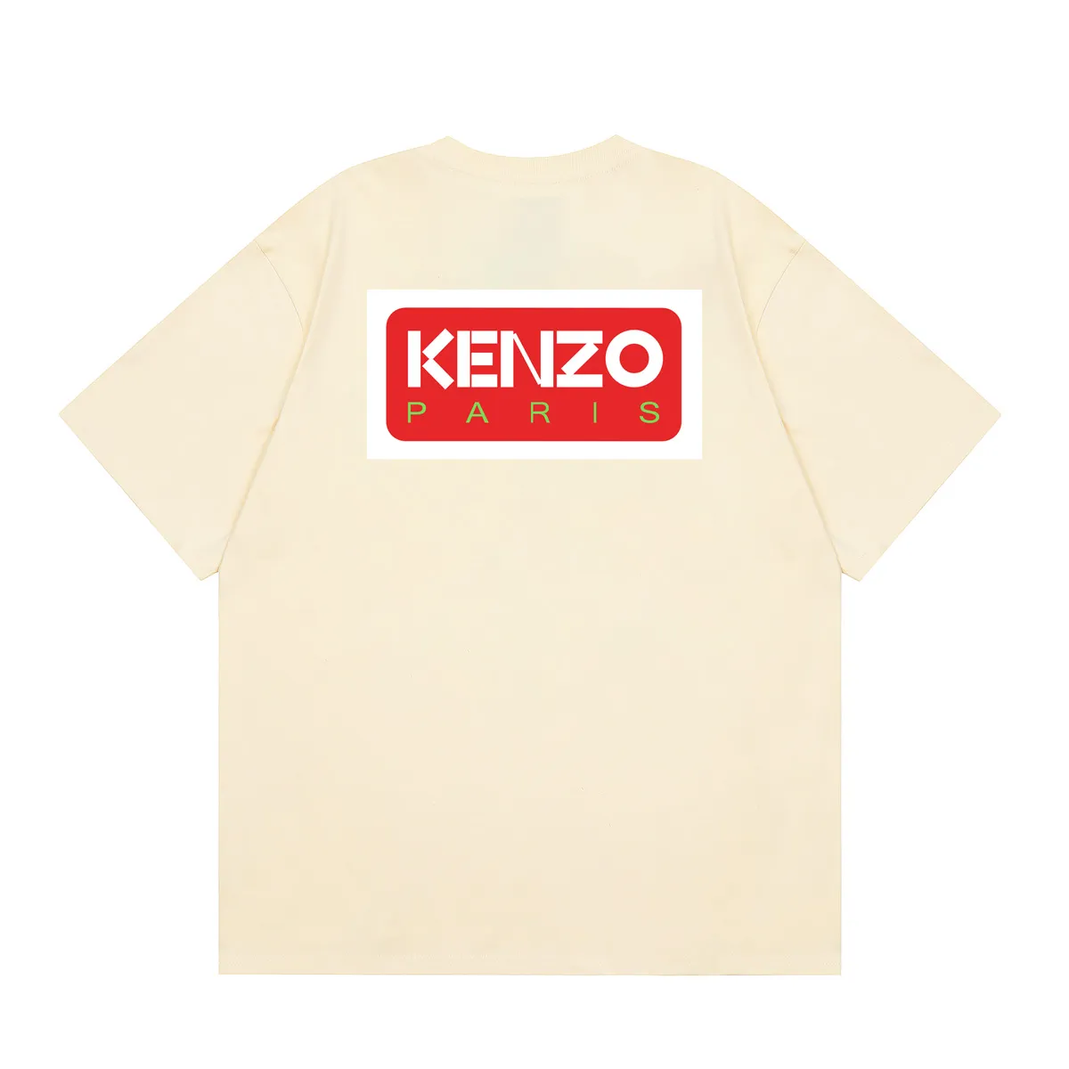 KENZO 23 early autumn new men's and women's Same Style short-sleeved T-shirt is the iconic clothing in KENZOSeries. This season. This clothing has a small KENZO Paris LOGO embroidered patch on the chest. There is a large printed LOGO on the back. It adds street style. Color: Black, Apricot, White, Tibetan Blue, Seagull Gray. Pink Size: M L XL XXL. Three standards: K 63